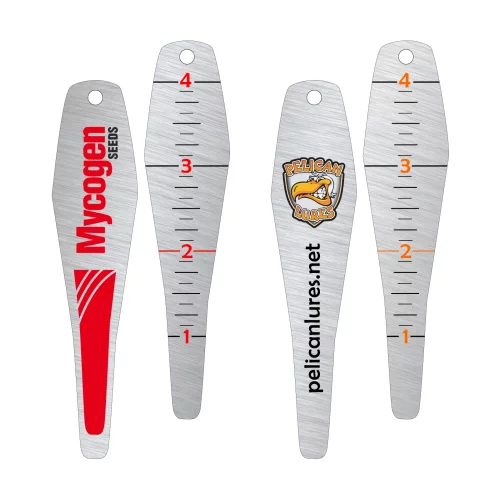 Outil de semences en aluminium brossé de 4 1/2 pouces.