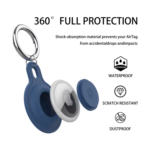 Porte-clés/étui en silicone pour AirTag