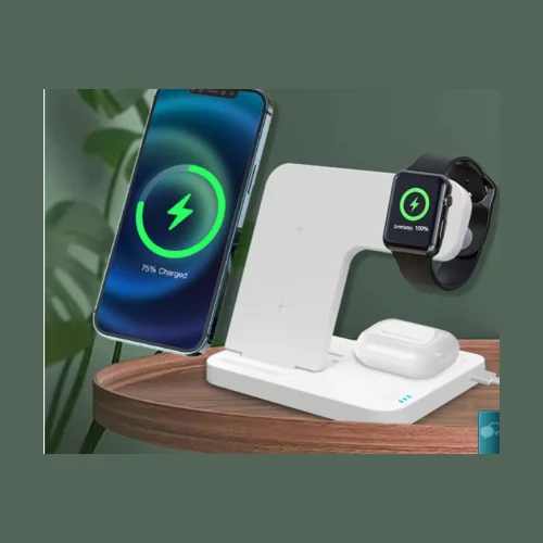 Chargeur sans fil pliable 3 en 1 *Charge rapide 15W*