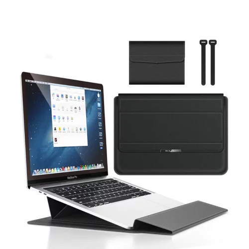 Étui pour ordinateur portable 3-en-1 + support + sac pour accessoires