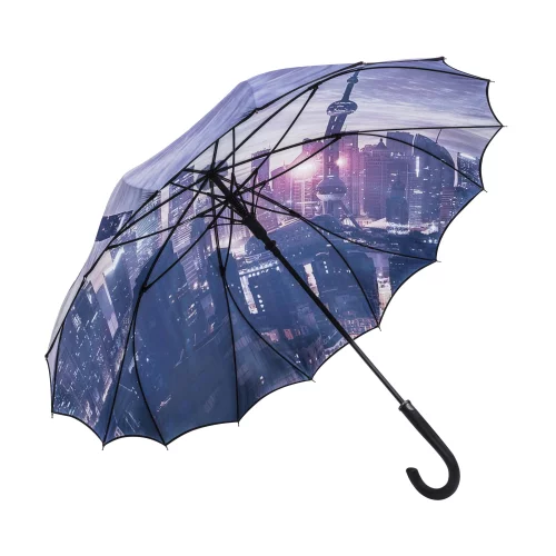 Le parapluie numérique à toile simple et à auvent complet.