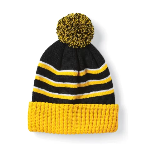 Richardson Stripe Pom Cuffed Beanie