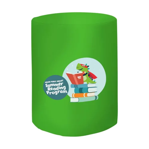 Bar-Height Round Fitted Table Throw (Full-Color Front Only)