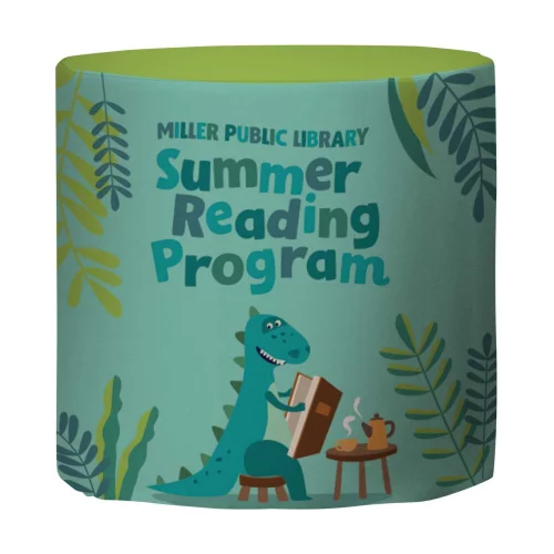 Café-Height Round Fitted Table Throw (Full-Color Full-Bleed)