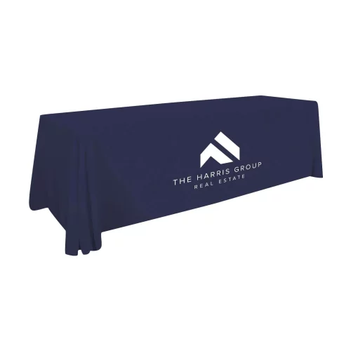 8' Value Lite Table Throw (White Imprint, One Location)