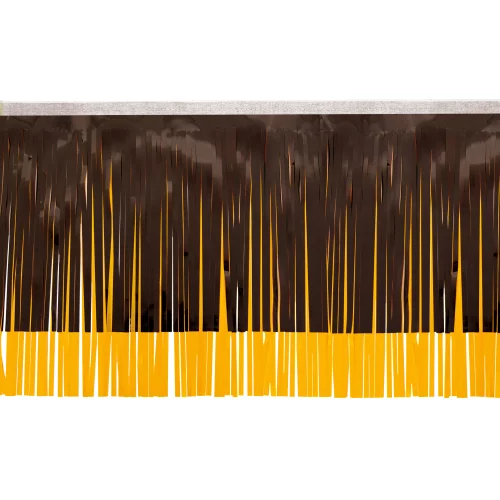 Frange noire standard de la Victory Corps avec bordure dorée espagnole (15 pouces).