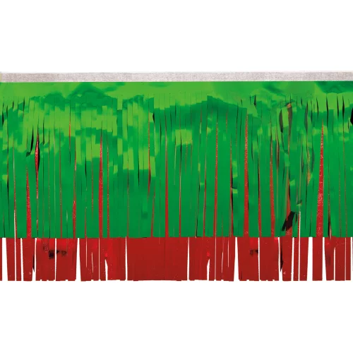 Frange verte et rouge métallique de la Victory Corps (15")