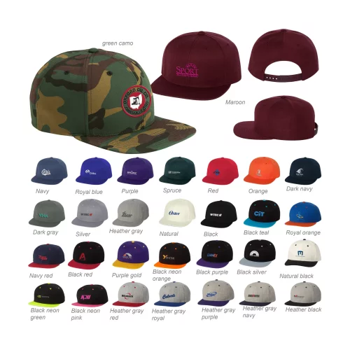 Yupoong Classic Flat Bill Snapback Cap