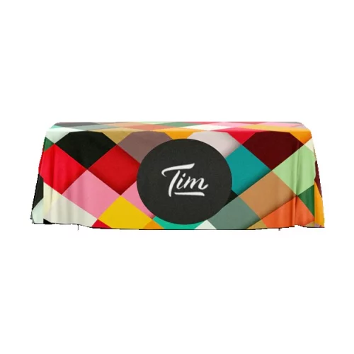 8' Open-Back Full Color Table Throw