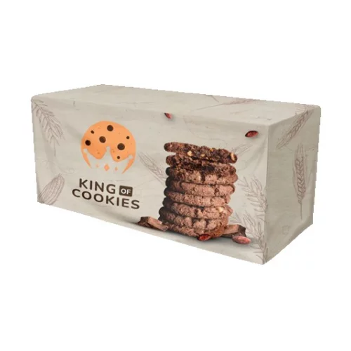 6' Fitted Open-Back Full-Color Table Throw