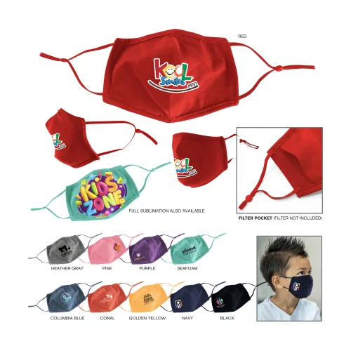 Masque facial protecteur en coton 100% extra petit et profilé