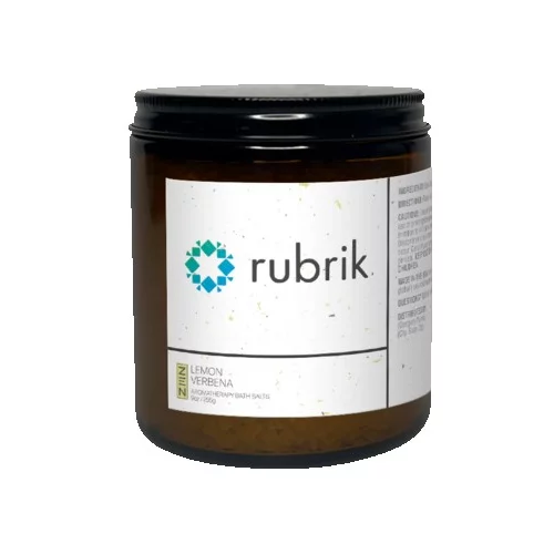 Sels de bain dans un pot en ambre de 8 oz.