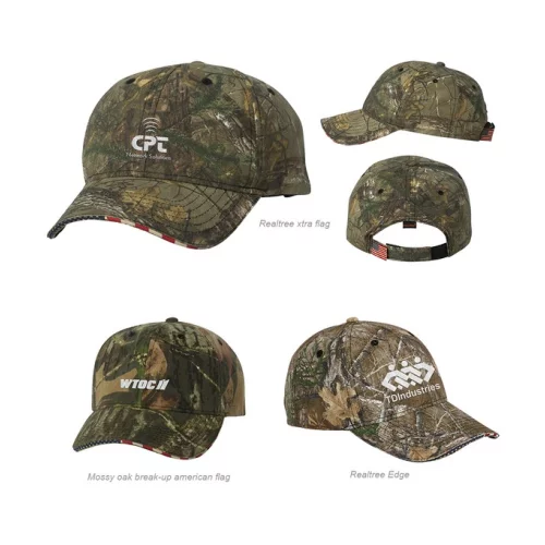 Outdoor Cap USA350 Flag Camo Cap