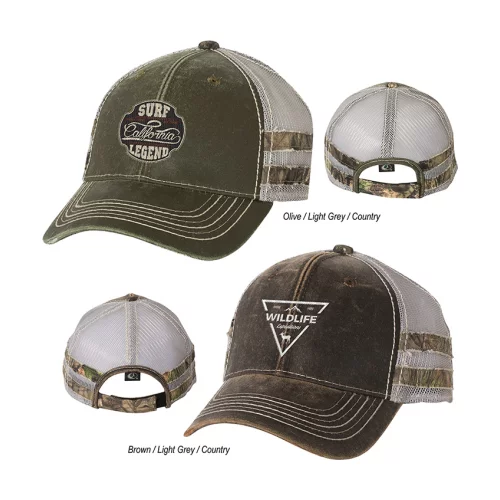 Outdoor Cap Frayed Camo Stripes Cap