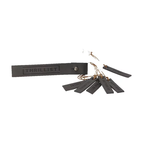 Merlot Custom Leather Wine Glass Charms (Set of 6)