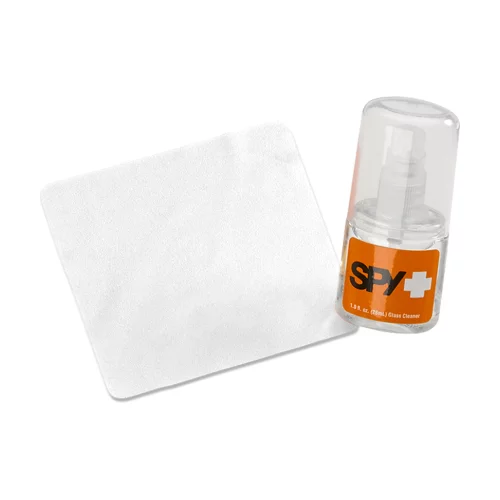 Nettoyant pour verre/lentille de 1 oz + chiffon de lentille blanc de 4"