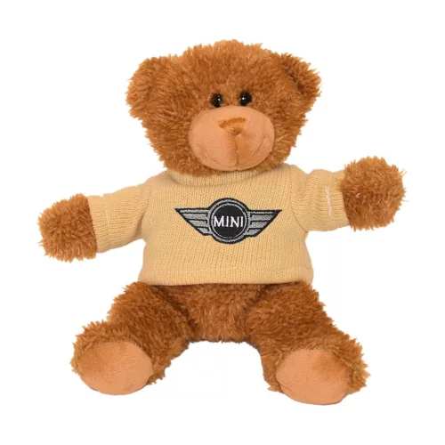 11" Bennie Bear w/Machine Knit Embroidered Sweater