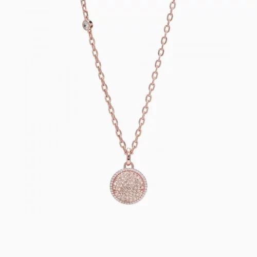 Sparkle Ball Halo Necklace - Rose Gold