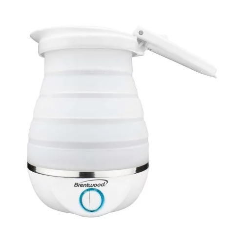 Bouilloire de voyage pliable à double tension - Blanc