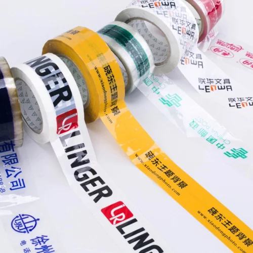 Ruban adhésif personnalisé pour emballage de boîte, correspondance de couleur PMS, 2" de largeur x 55 yards de longueur.