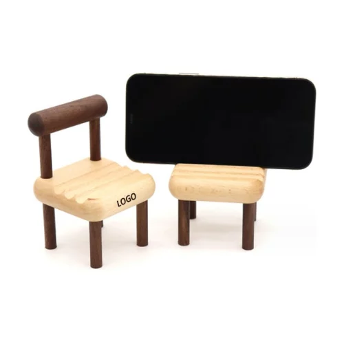 Support de téléphone portable créatif en bois