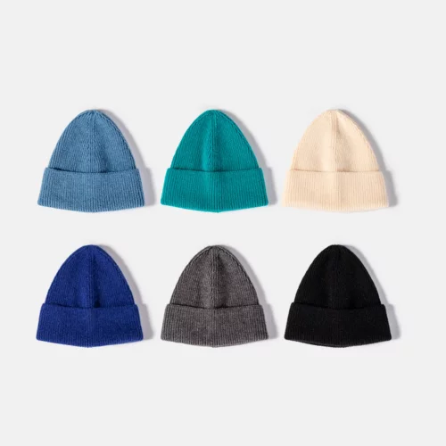 Fashion Style Solid Color Knit Beanie