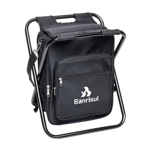 Riverbend Foldable Cooler Bag & Chair - Black