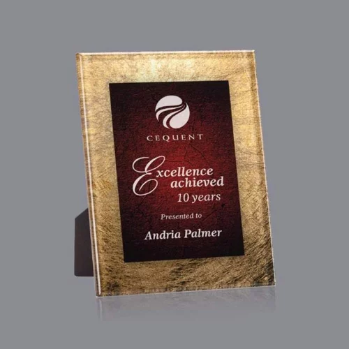 Prix Hereford - Or/Bourgogne 6½"x8½"