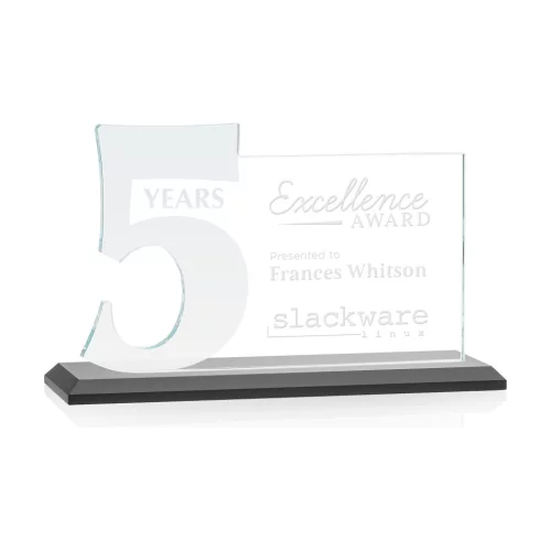 Hazelton 5 Year Award - Starfire/Black 8" Wide