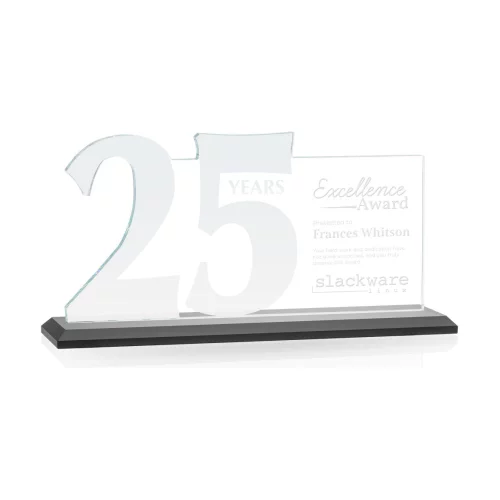Hazelton 25 Year Award - Starfire/Black 10" Wide
