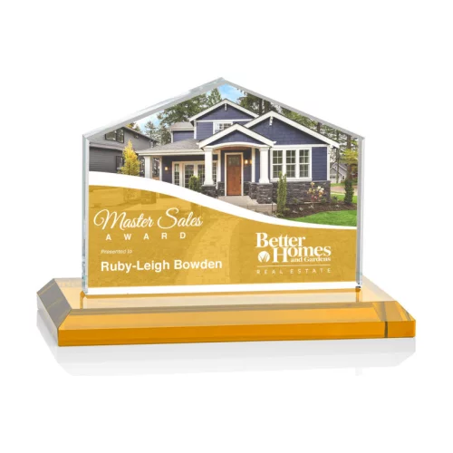 VividPrint™ Award - Domicile/Amber 3"x4"