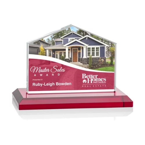 VividPrint™ Award - Domicile/Red 3"x4"
