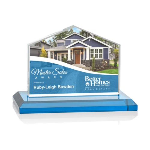 VividPrint™ Award - Domicile/Sky Blue 3"x4"