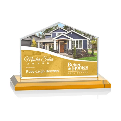 VividPrint™ Award - Domicile/Amber 3½"x5"