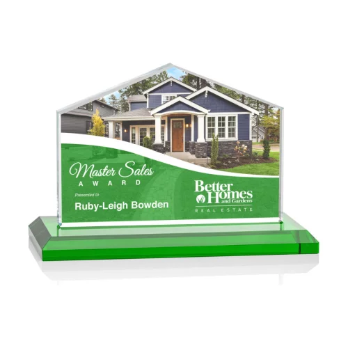 VividPrint™ Award - Domicile/Green 3½"x5"