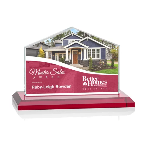 VividPrint™ Award - Domicile/Red 3½"x5"
