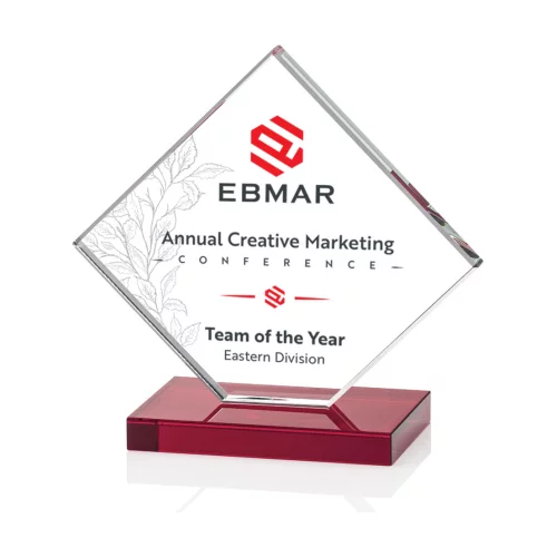 VividPrint™ Award - Wellington/Red 4" H