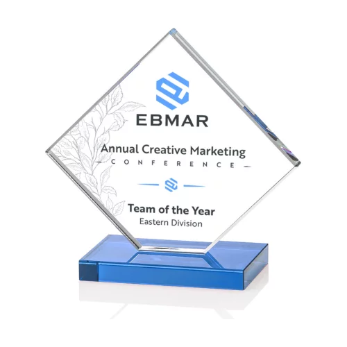 VividPrint™ Award - Wellington/Sky Blue 4" H