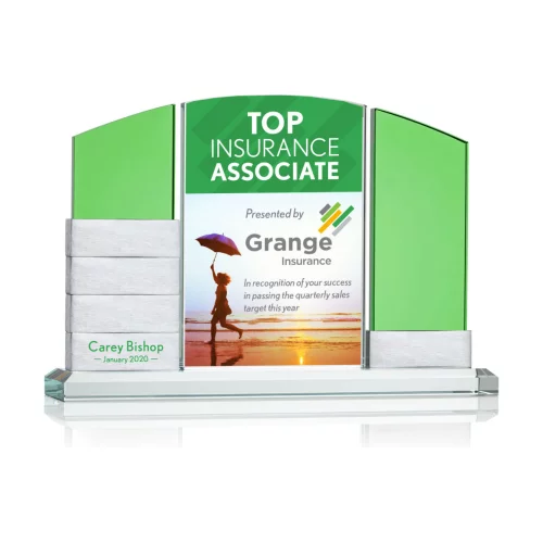 VividPrint™ Award - Lavery Starfire/Green 9½" Wide