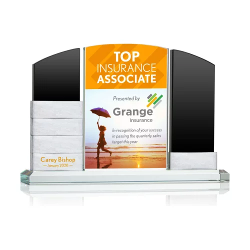 VividPrint™ Award - Lavery Starfire/Black 9½" Wide