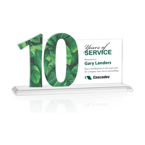 VividPrint™ Award - Hazelton 10 Year Starfire 10" W