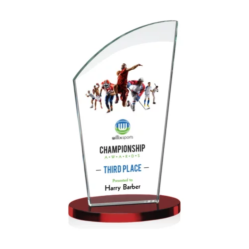 VividPrint™ Award - Tomkins/Red 6"
