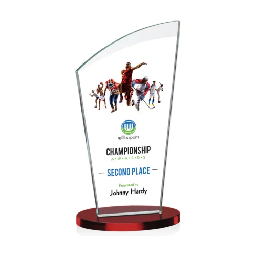 VividPrint™ Award - Tomkins/Red 8"