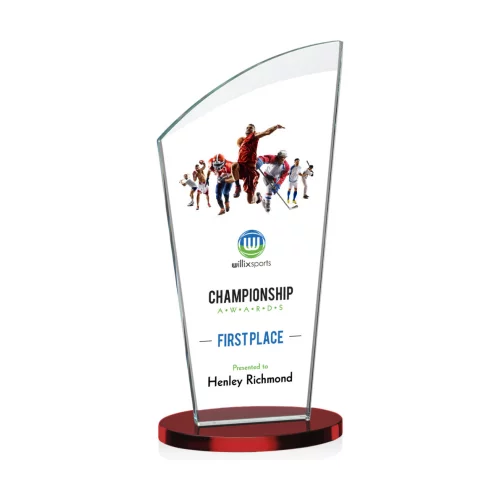 VividPrint™ Award - Tomkins/Red 10"