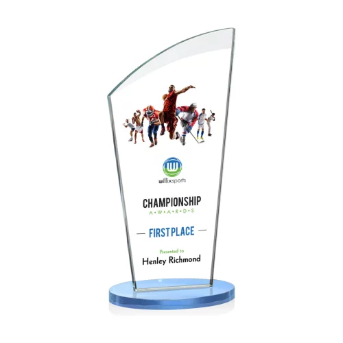 VividPrint™ Award - Tomkins/Sky Blue 10"
