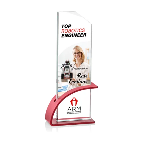VividPrint™ Award - Barton/Red 9"