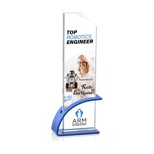 VividPrint™ Award - Barton/Blue 10½"