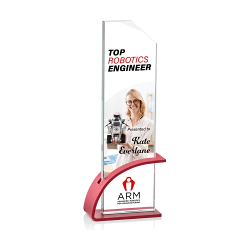 VividPrint™ Award - Barton/Red 10½"