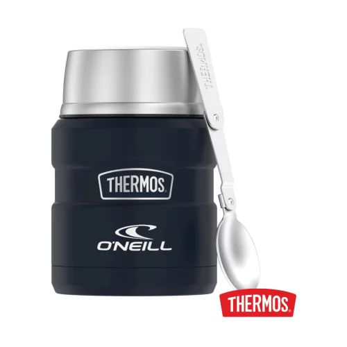 Thermos® King™ SS Food Jar avec cuillère pliante - 16 oz Bleu mat