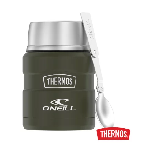 Thermos® King™ SS Food Jar avec cuillère pliante - 16 oz Vert mat